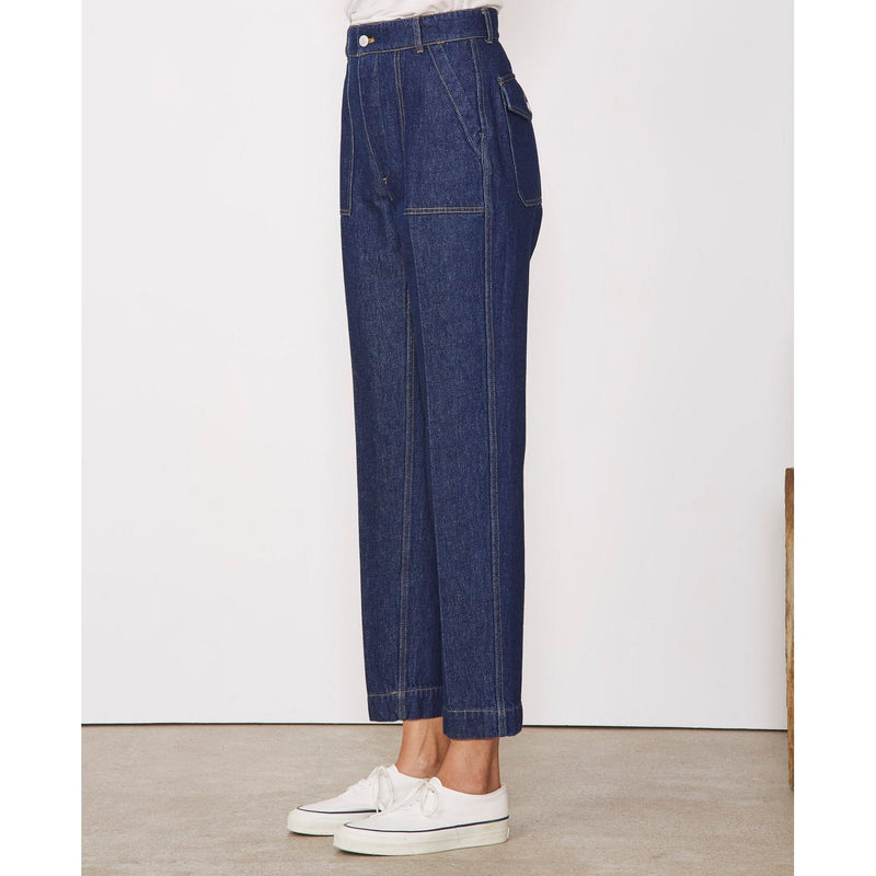 Pantalon Chino Saskia - Washed Blue - Femme