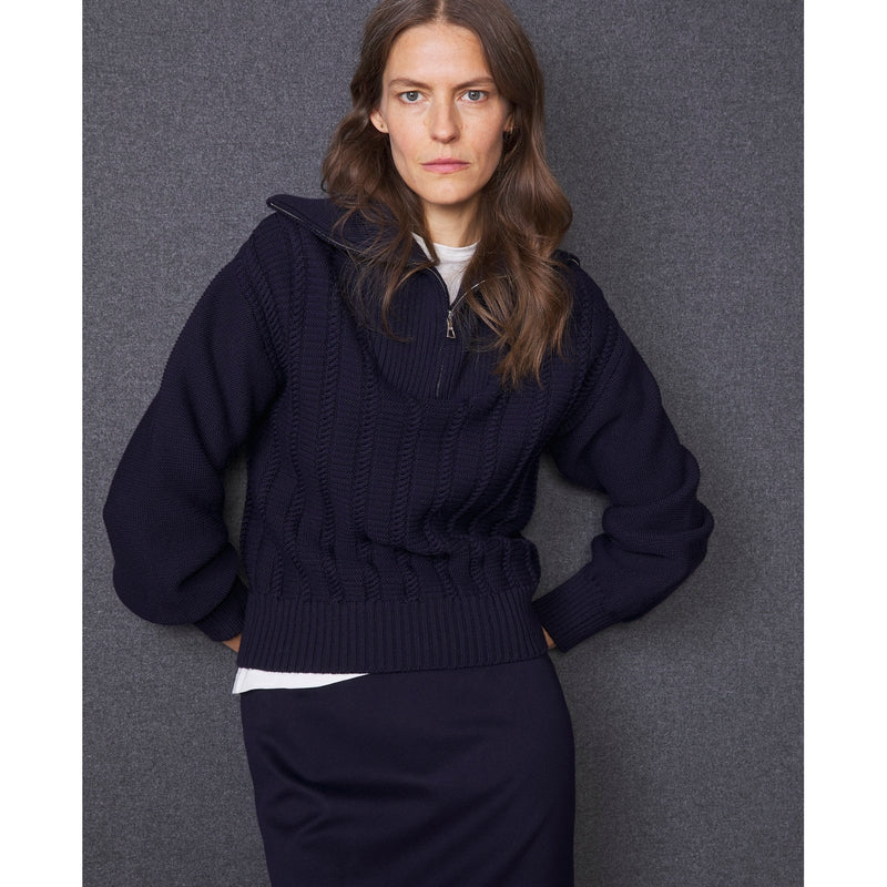 Tiphanie Sweater - Navy - Woman