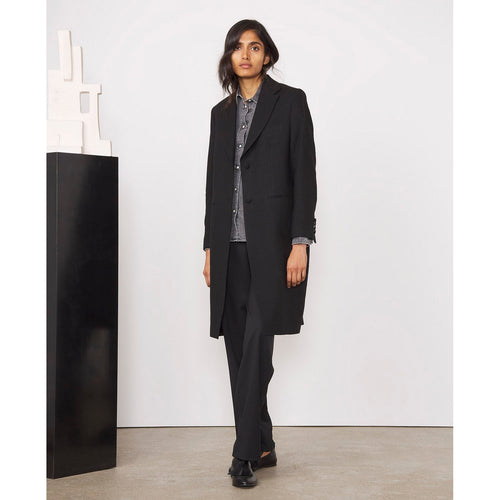 Manteaux Auriane Coat Itl Wool Twill - Black