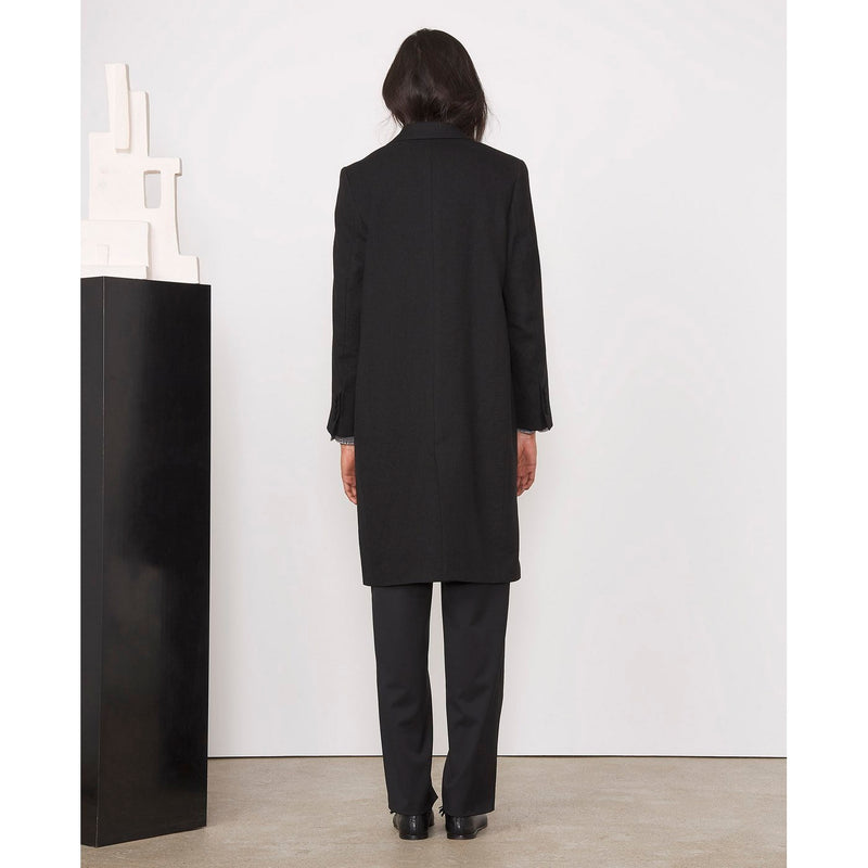 Manteaux Auriane Coat Itl Wool Twill - Black