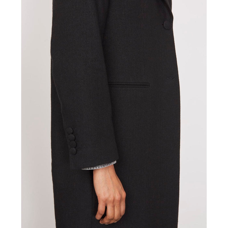 Manteaux Auriane Coat Itl Wool Twill - Black
