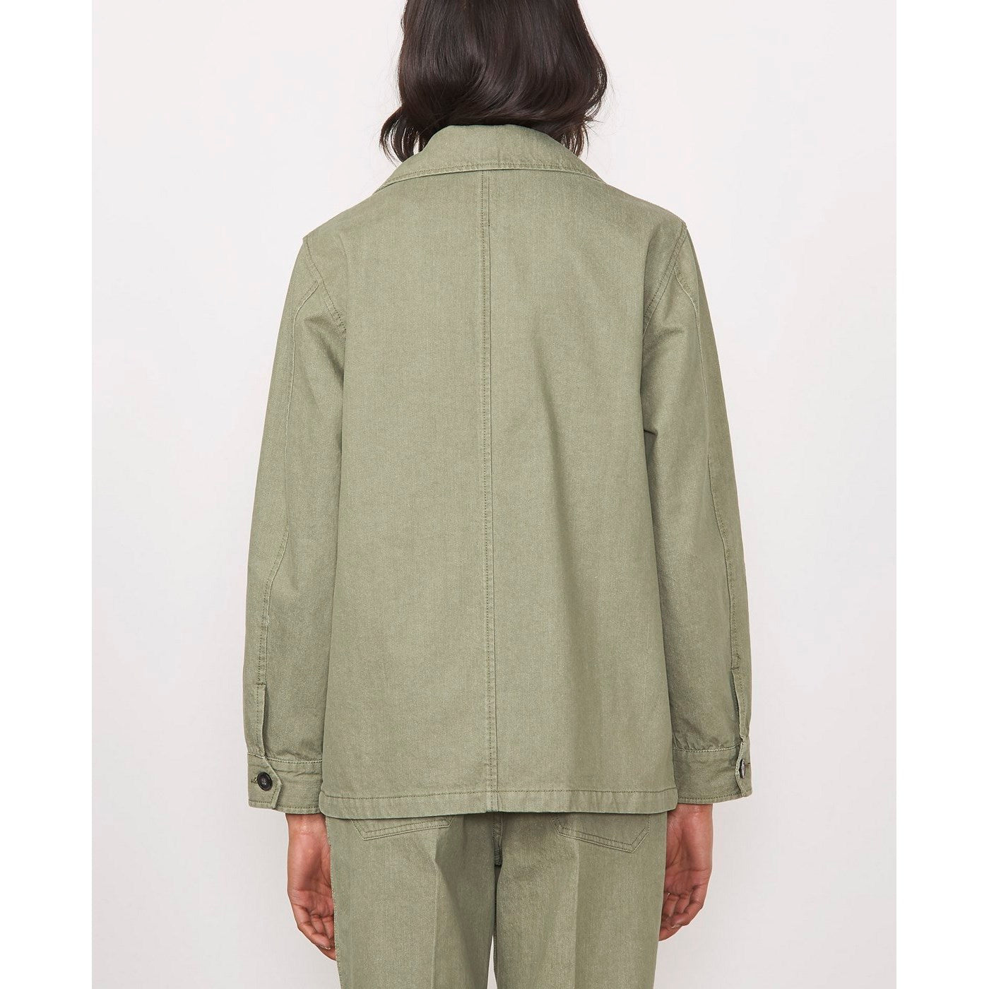 Blouson Claire Jkt Org Recylc Co Denim - Light Olive