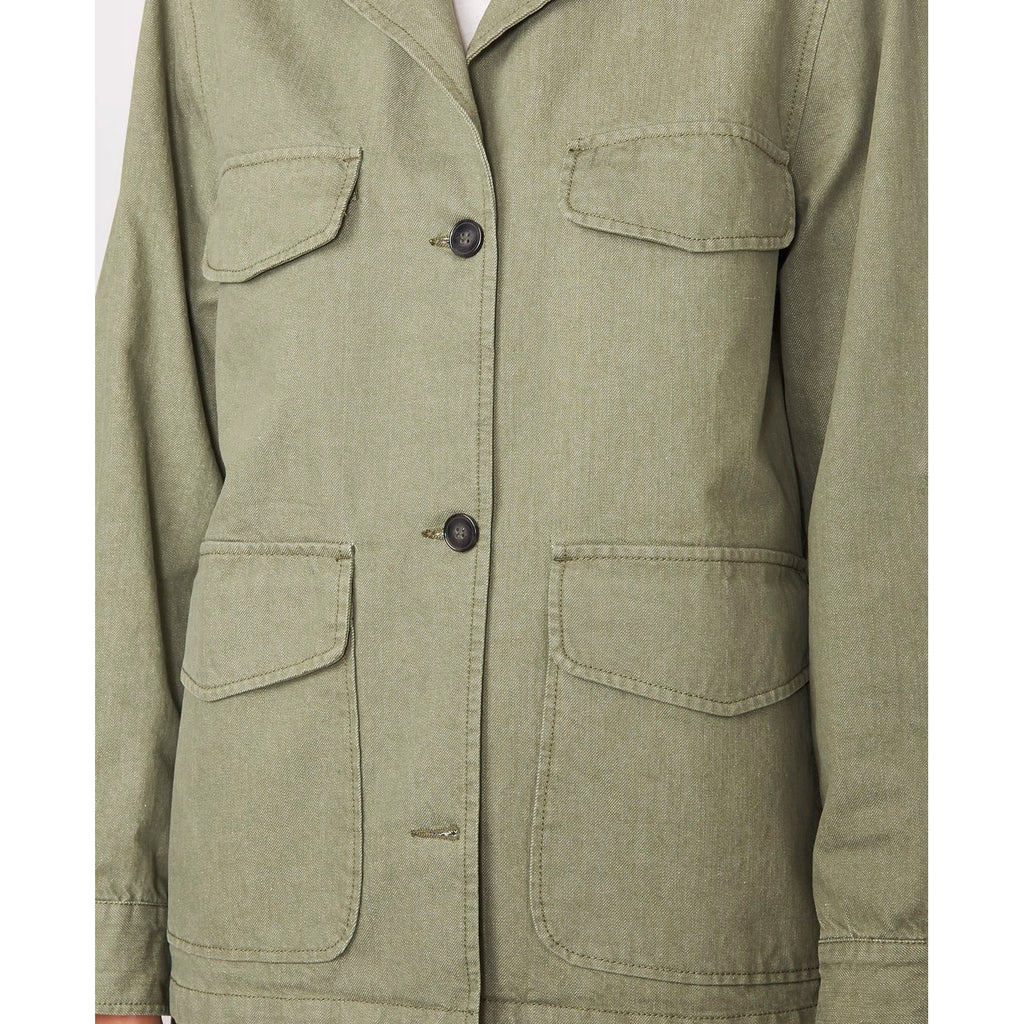 Blouson Claire Jkt Org Recylc Co Denim - Light Olive