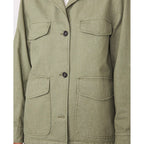Blouson Claire Jkt Org Recylc Co Denim - Light Olive