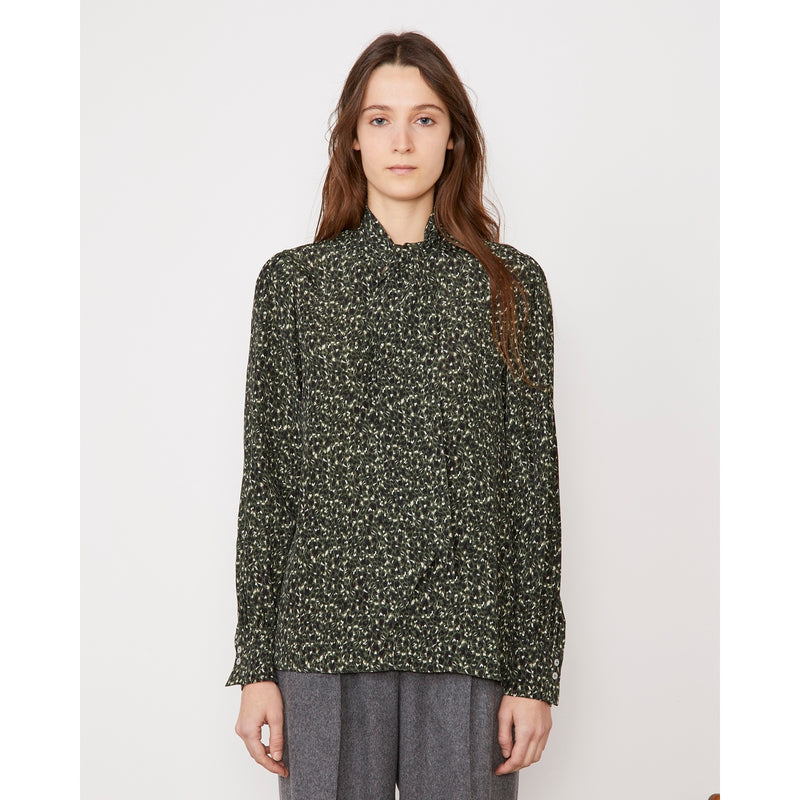 Chemise Sibylle - Black/Olive/Ecru - Femme