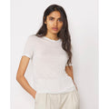 Tee Shirt Lara Tee Gmt Dye Silk Jersey - Stone