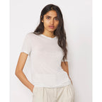 Tee Shirt Lara Tee Gmt Dye Silk Jersey - Stone