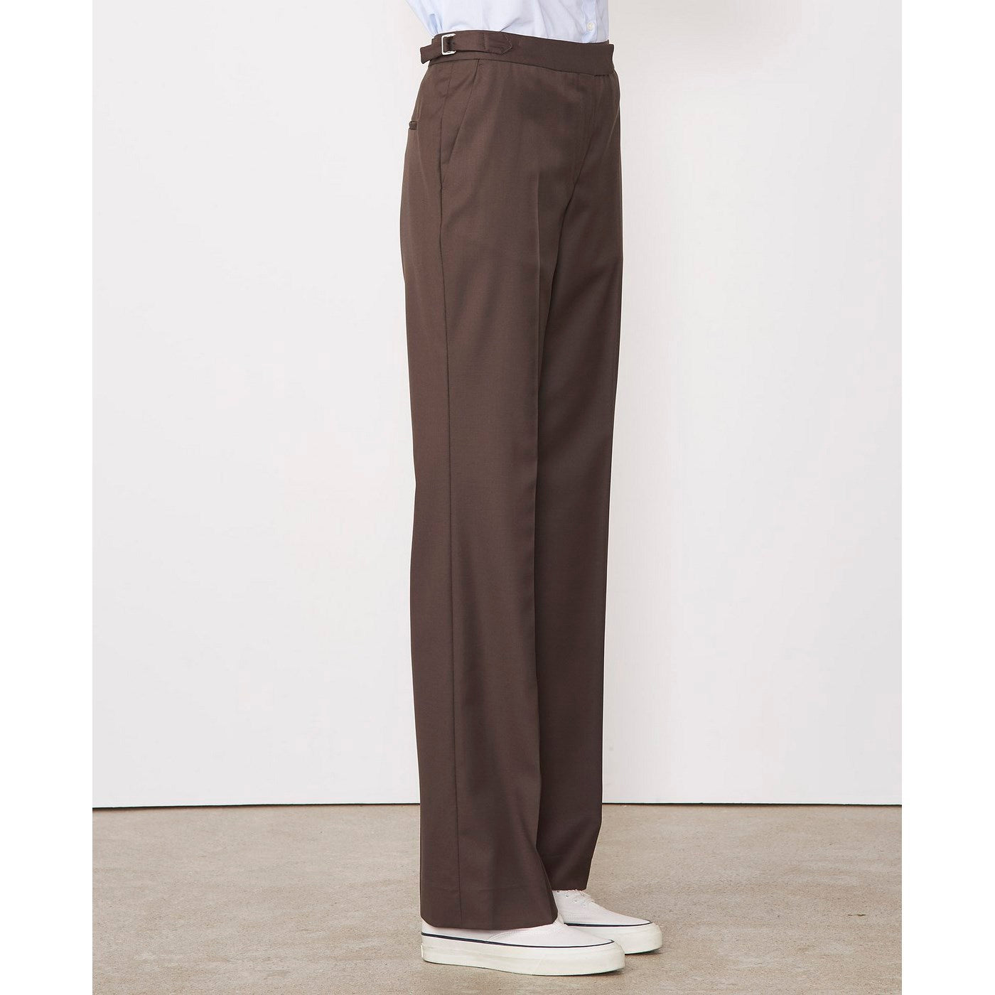 Tlg Pants Ilenia Pts Itl Fresco Wool - Brown