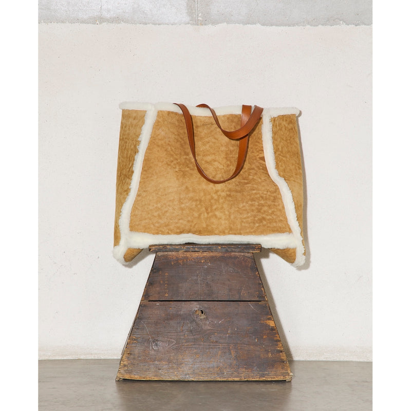 Cabas Shearling - Camel/Ecru - Mixte