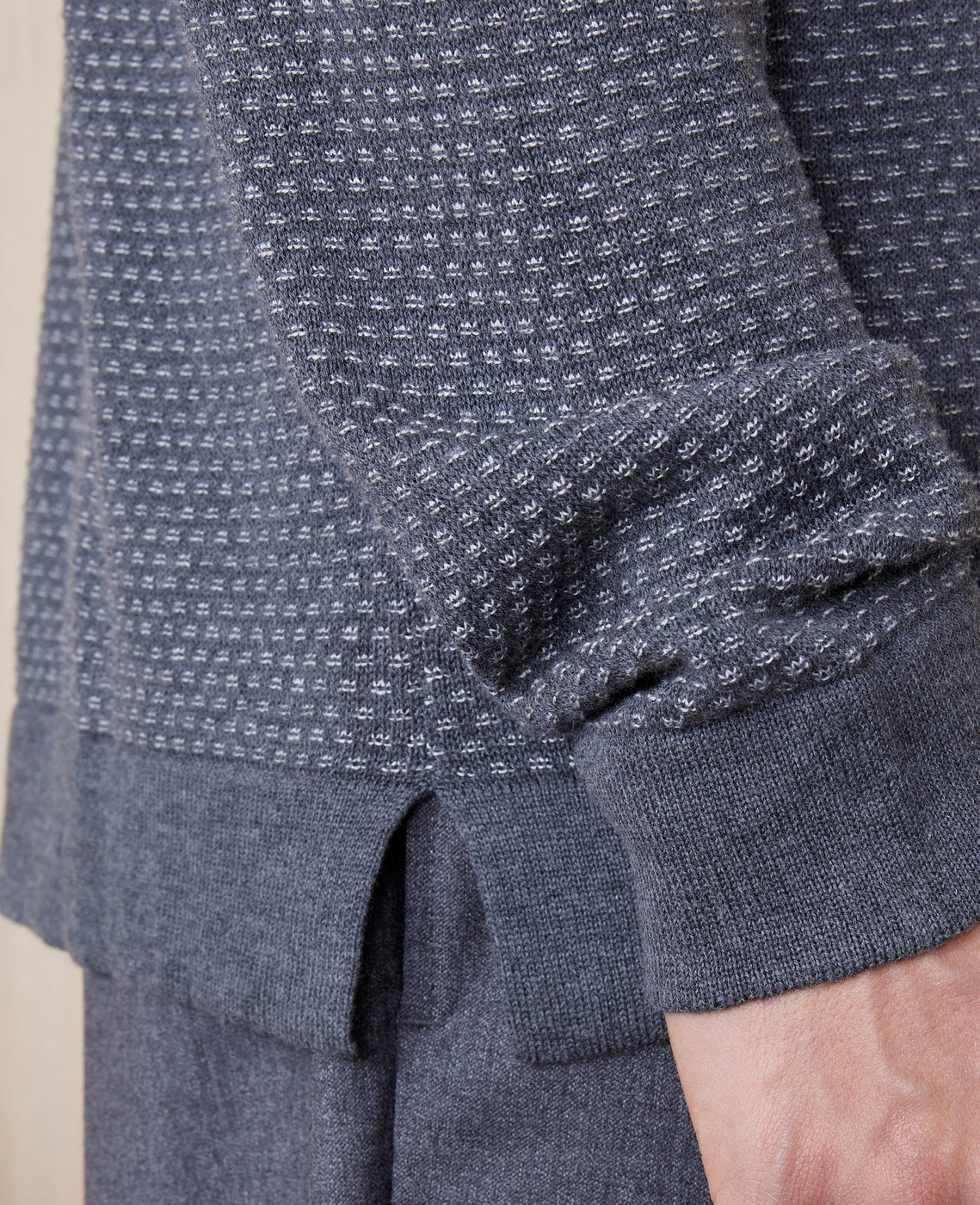 Pulls Kylan Polo Itl Cotton Tencel - Lightgrey/Midgrey