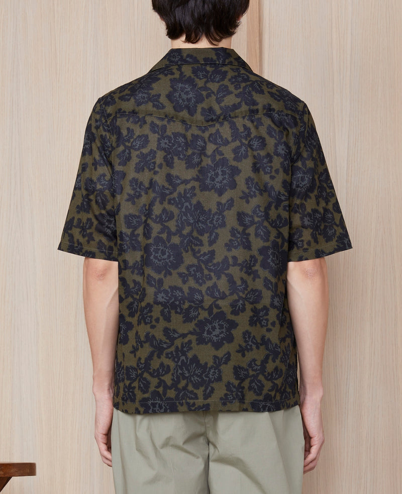 Camisa Eren SS - Oliva/Verde/Negro - Hombres