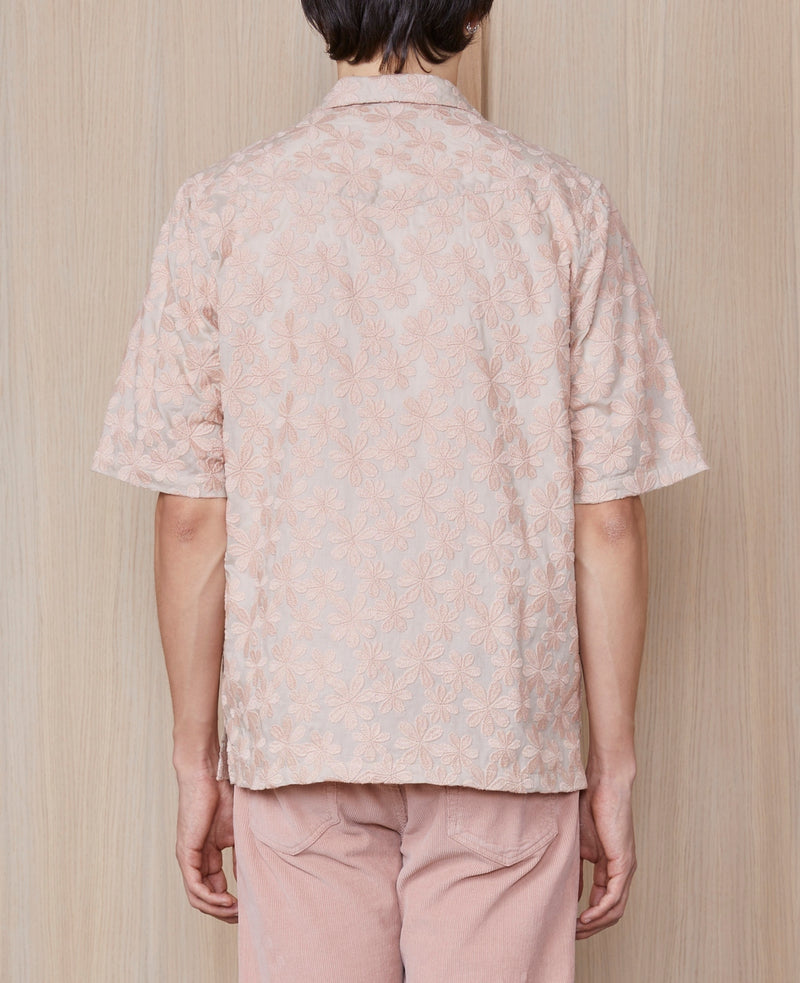 Camisa Eren SS - Rosa/Beige - Hombre