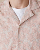 Camisa Eren SS - Rosa/Beige - Hombre