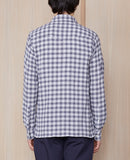 Chemise Alex Check Cotton Seersucker - Darkgrey/White