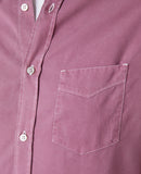 Chemise Lipp Gmt Dye Cly Contr Stit - Fadedburgundy
