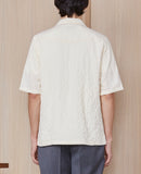 Chemise Eren Ss Ecru Co Seersucker - Ecru