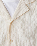 Chemise Eren Ss Ecru Co Seersucker - Ecru