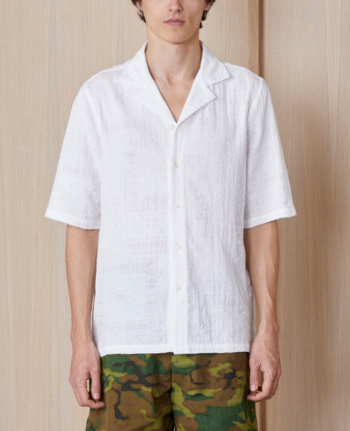 Chemise Eren Ss Jap Doble Voil Bandana - White