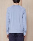Sweat Chris Pigment Dye Cotton Flee - Stormblue