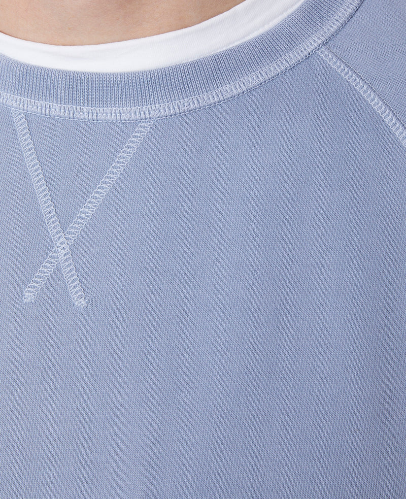 Sweat Chris Pigment Dye Cotton Flee - Stormblue