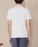 Tee Shirt Ss Tee Pkt Co Lin Ten Slub - Buttermilk
