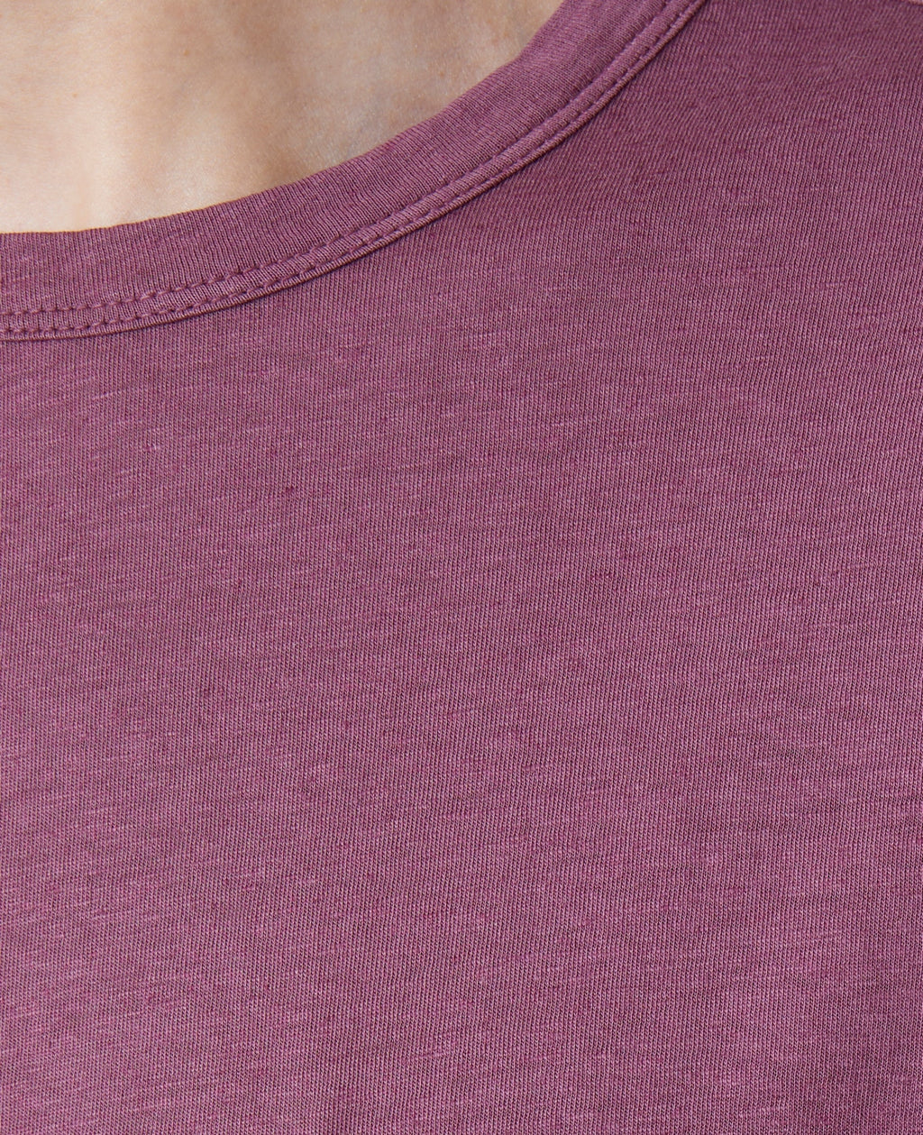 Camiseta SS Pkt - Plumwine - Hombre