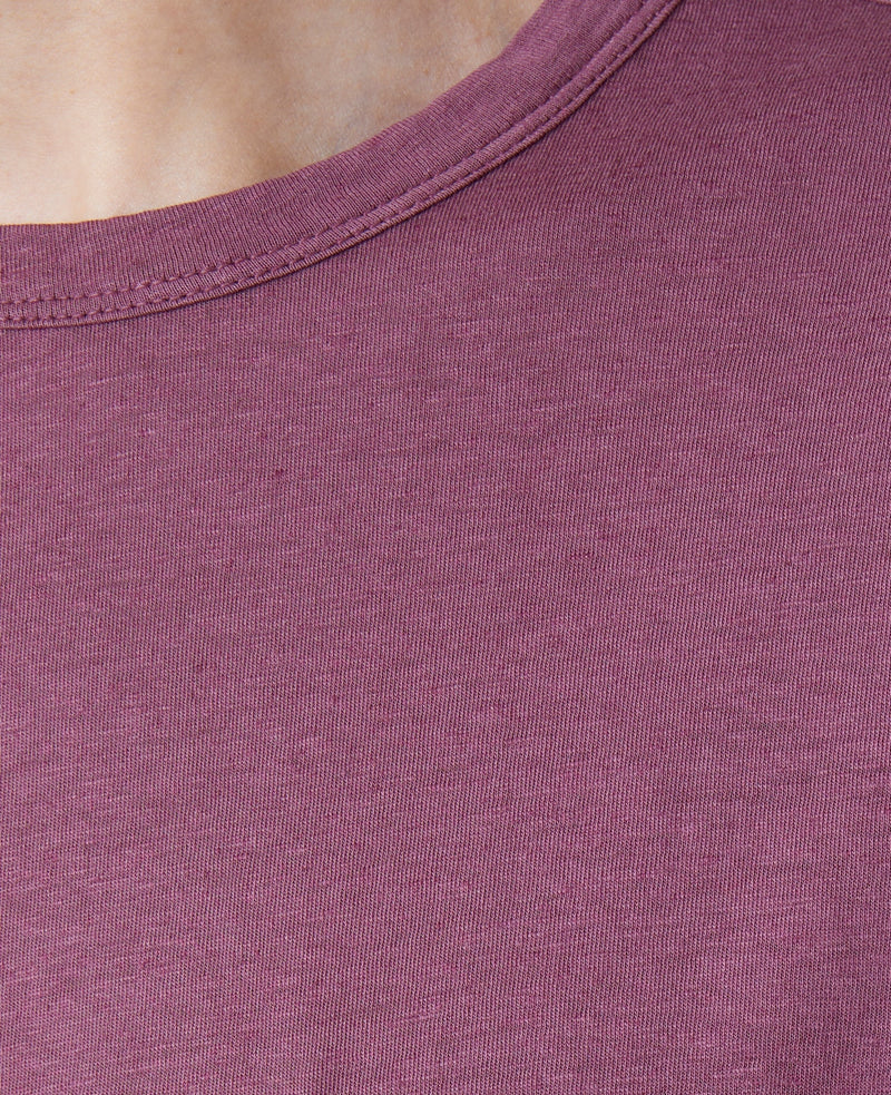 Camiseta SS Pkt - Plumwine - Hombre