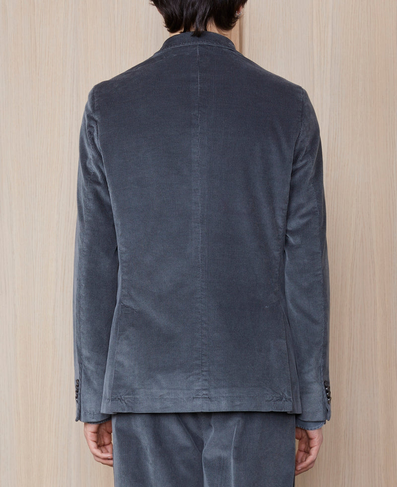 Tlg Veste 375 Jkt Gmtdye Itl Co Md Cord - Charcoal