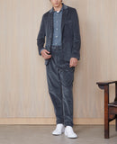 Tlg Veste 375 Jkt Gmtdye Itl Co Md Cord - Charcoal