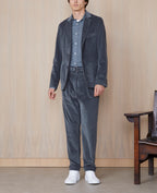 Tlg Veste 375 Jkt Gmtdye Itl Co Md Cord - Charcoal