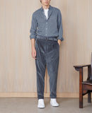 Tlg Pants Hugo Itl Gmtdye Co Modal Cord - Charcoal