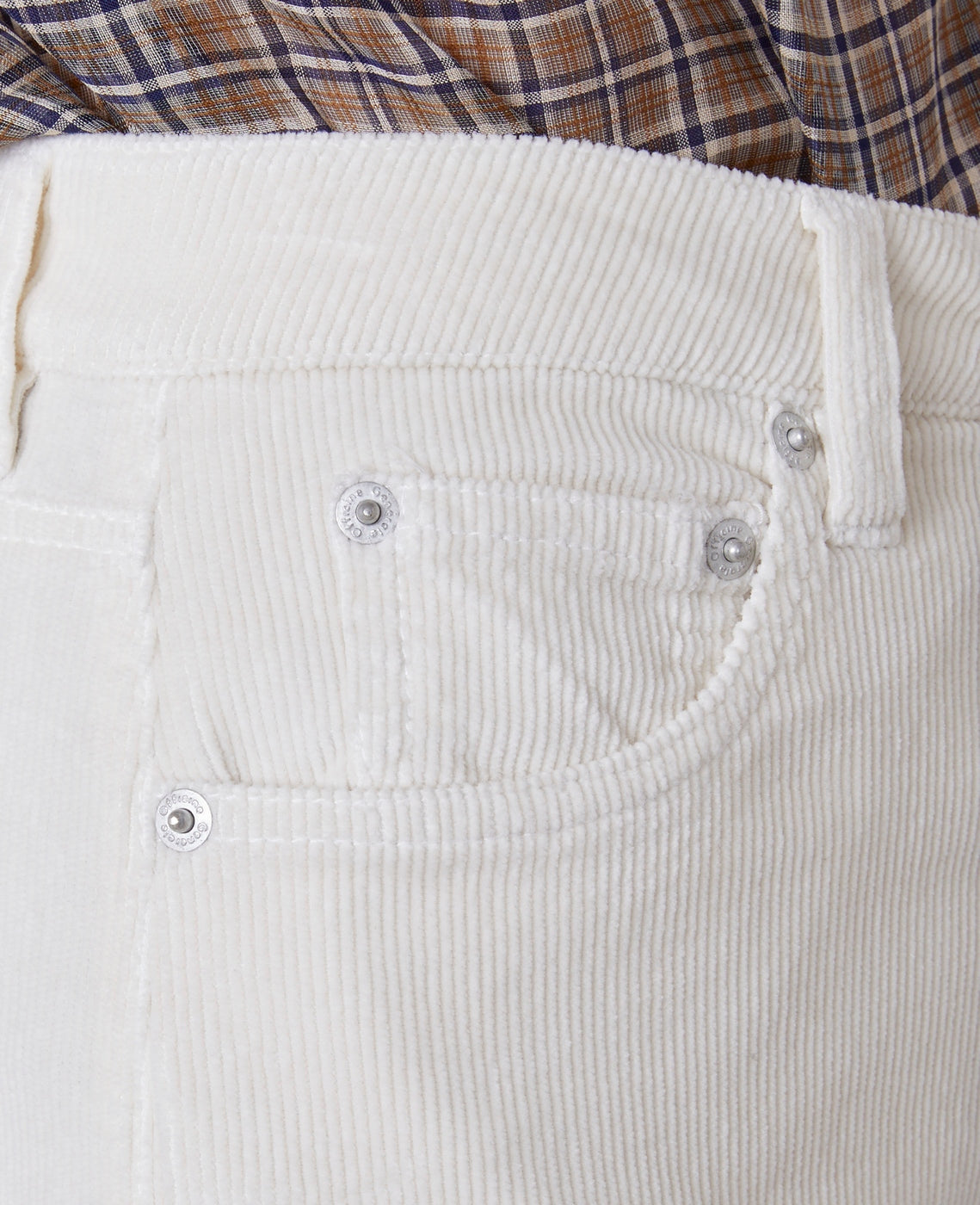 Jeans Romy 5Pkt Itl Gmtdye Cord Co - Cream