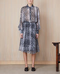 Robe + Elna Drs Snake Pr Itl Vi - Grey/White