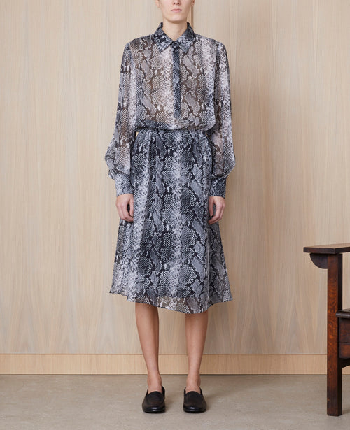Robe + Elna Drs Snake Pr Itl Vi - Grey/White