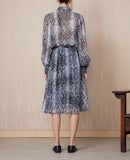 Robe + Elna Drs Snake Pr Itl Vi - Grey/White