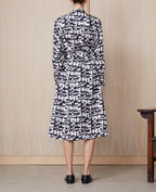 Robe + Bonnie Drs Itl Twill Silk - Black/White