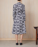 Robe + Bonnie Drs Itl Twill Silk - Black/White