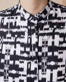 Robe + Bonnie Drs Itl Twill Silk - Black/White