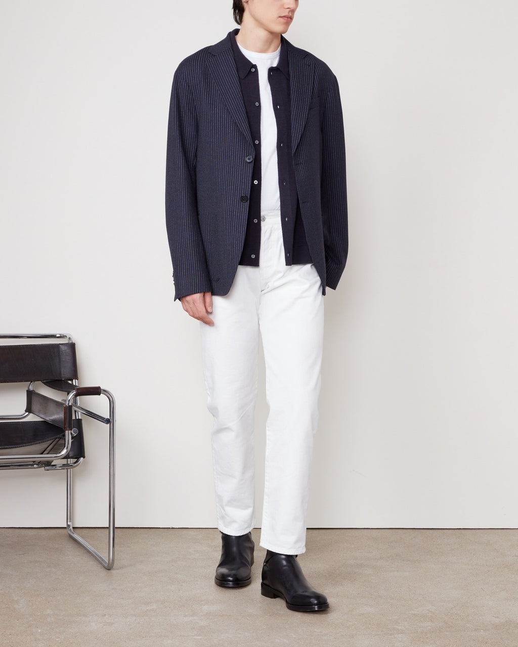 Veste Michel - Bleu Marine/Blanc/Gris - Homme