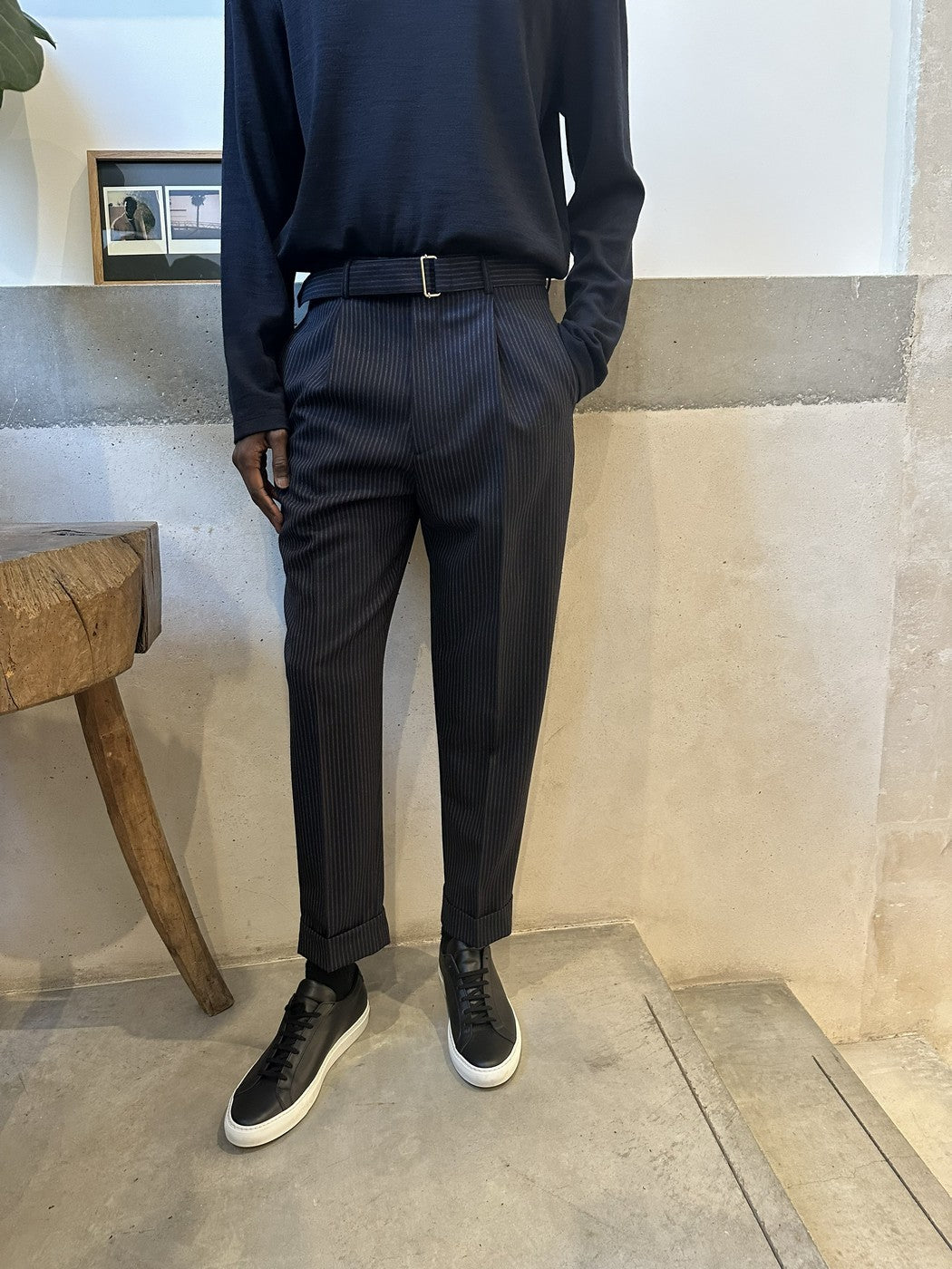 Pantalon Hugo - Bleu Marine/Blanc/Gris - Homme