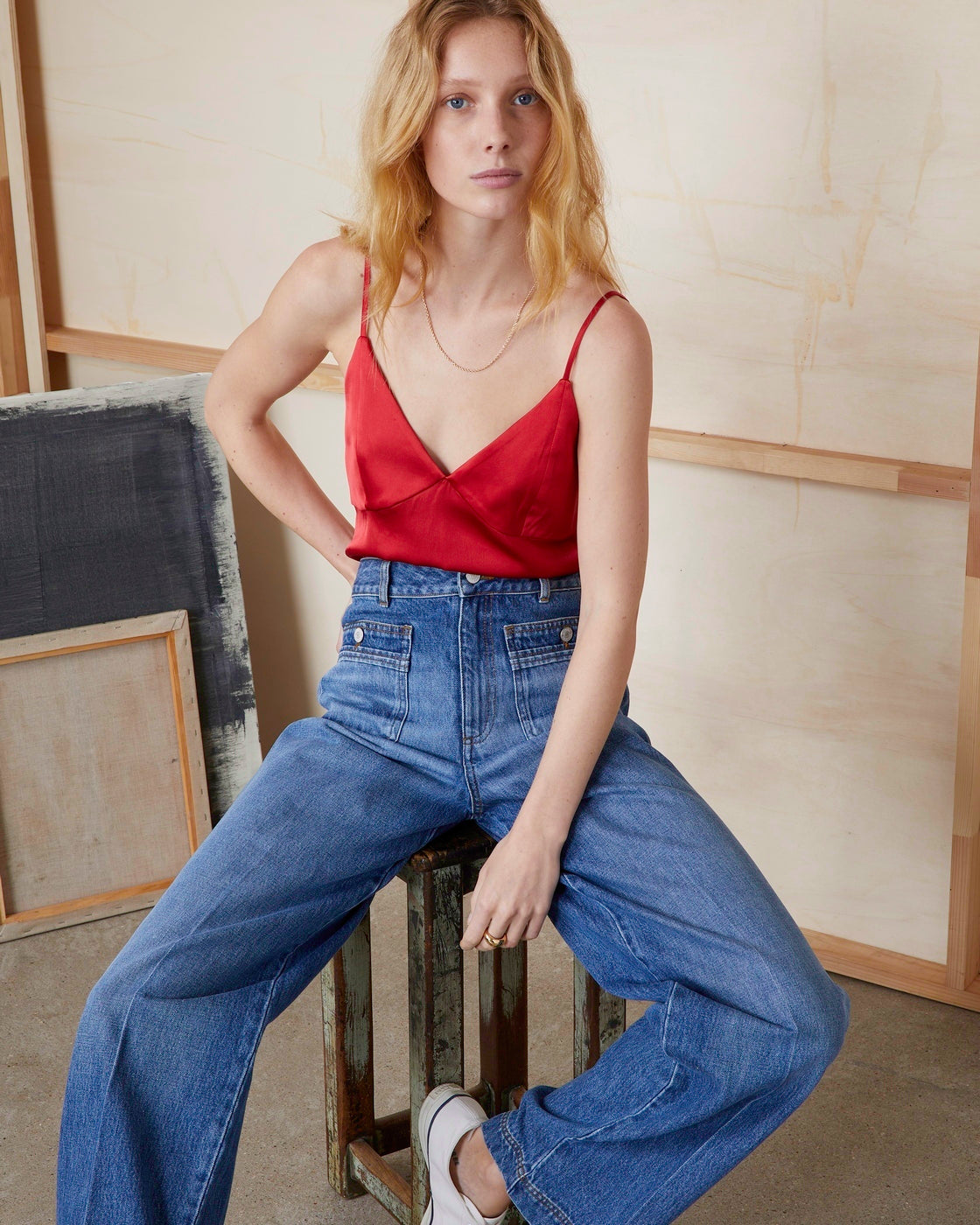 Top Callista - Rouge Profond - Femme