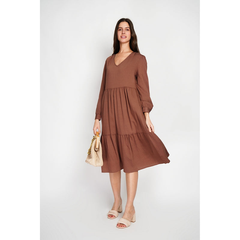 Vestido - Marrón