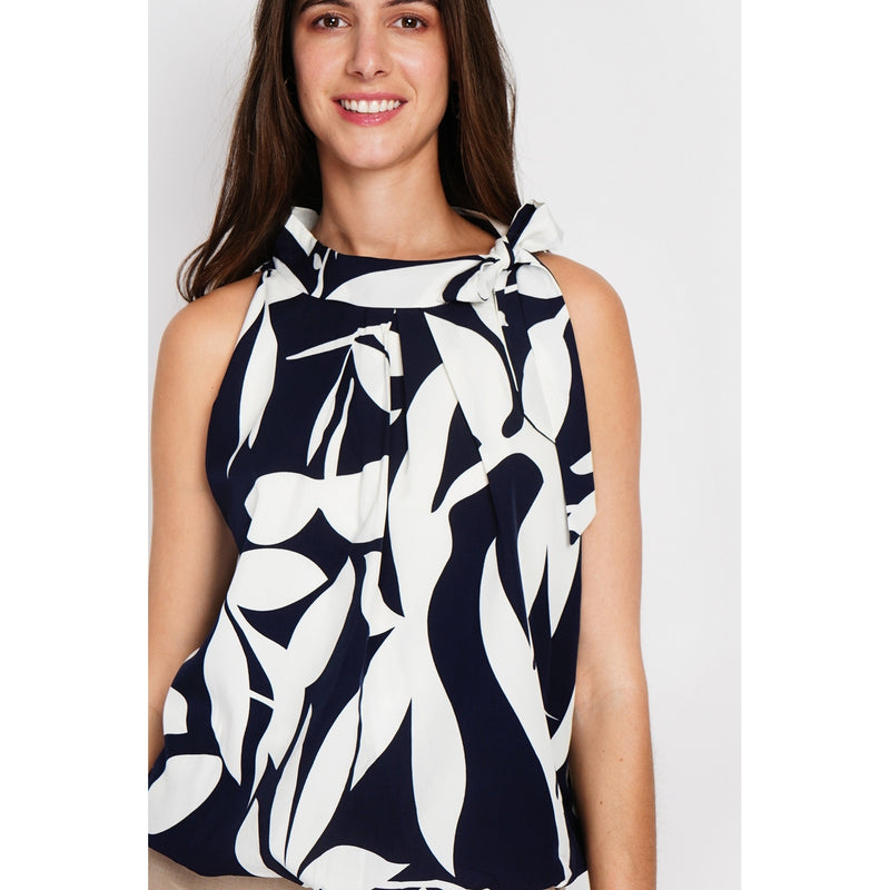 Top - Azul marino