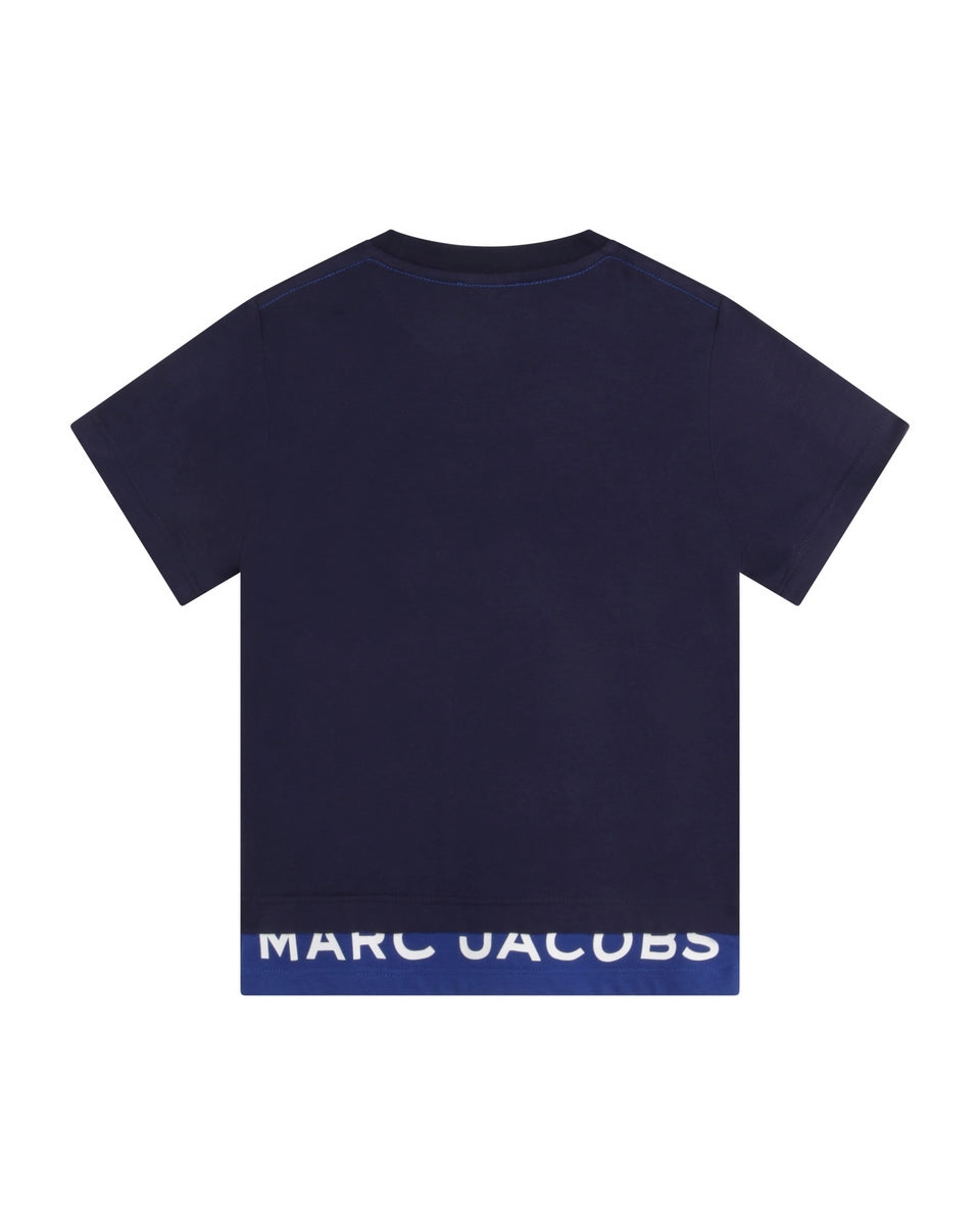 Short-Sleeved T-Shirt - Blue Indigo - Boy - The Marc Jacobs