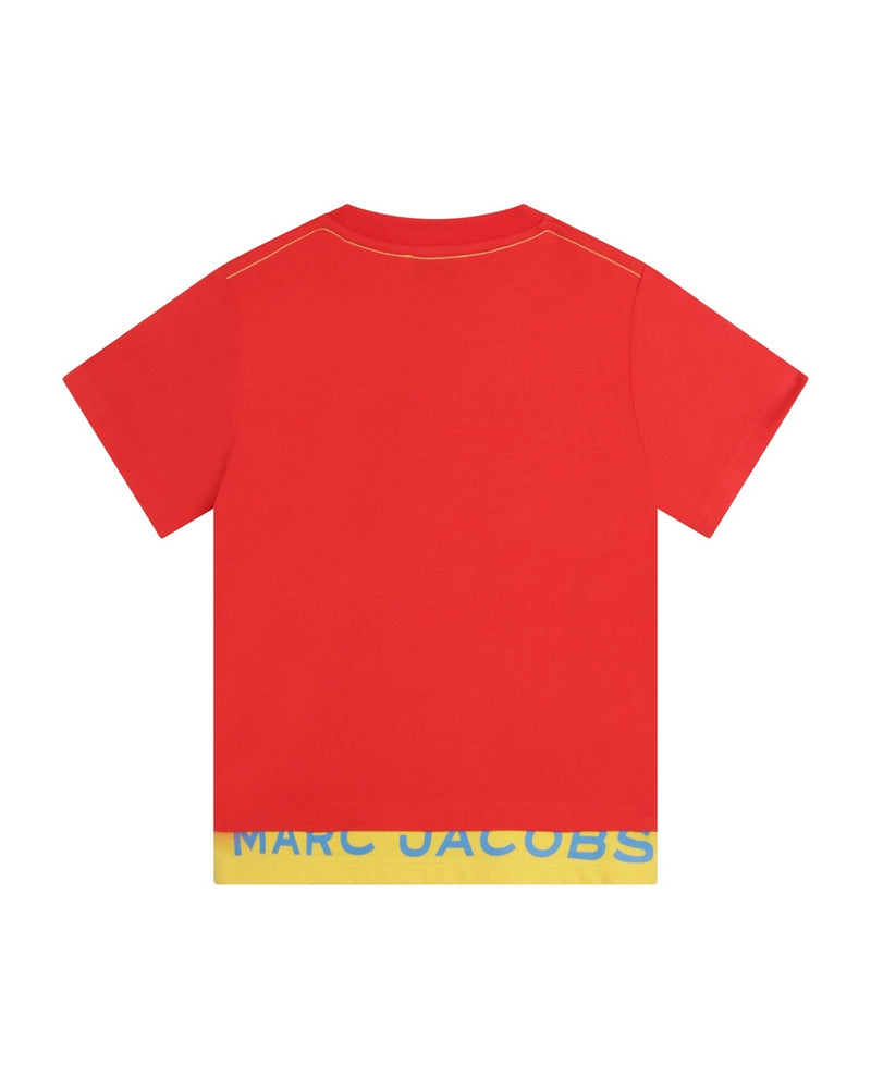 T-Shirt Manches Courtes - Rouge Vif - Garcon - The Marc Jacobs