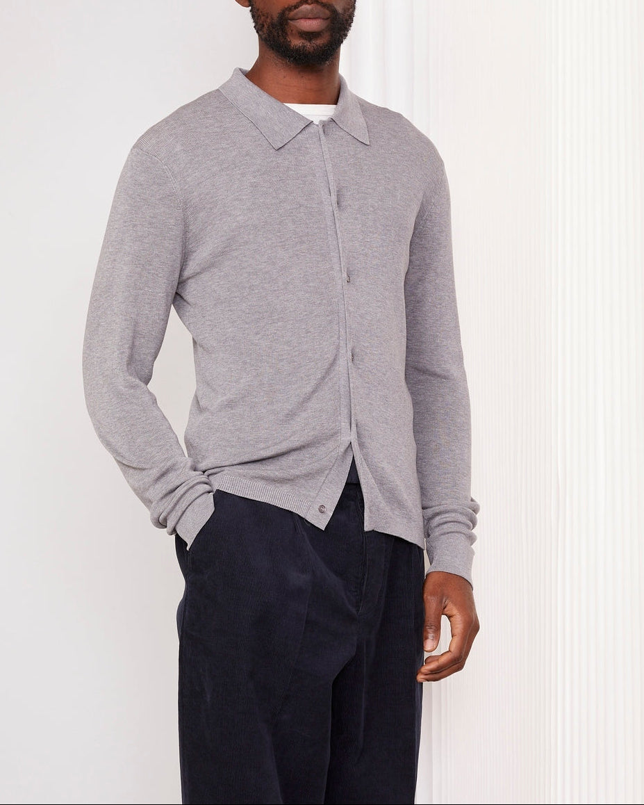 Cardigan Brent - Gris Clair - Homme