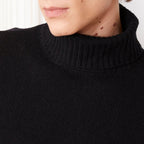 Pull Col Roulé - Noir - Homme