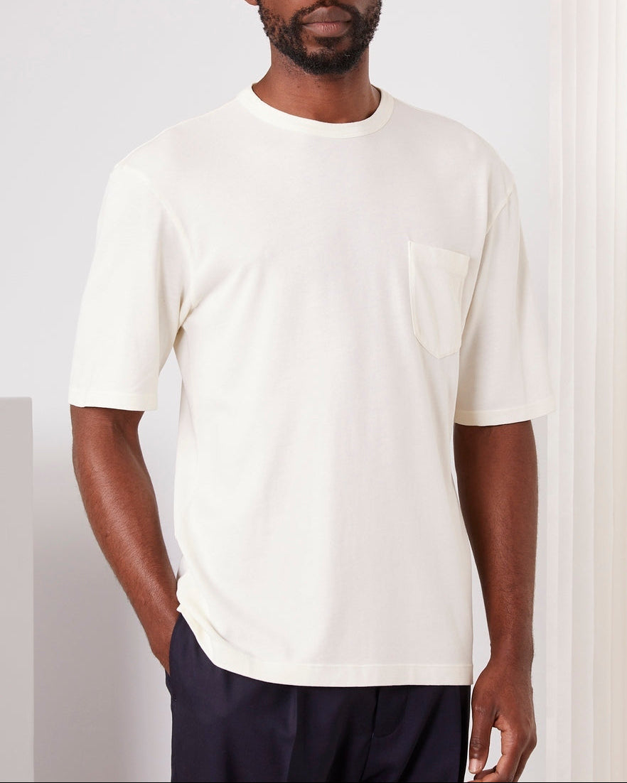 T-Shirt Benny Poche - Crème - Homme