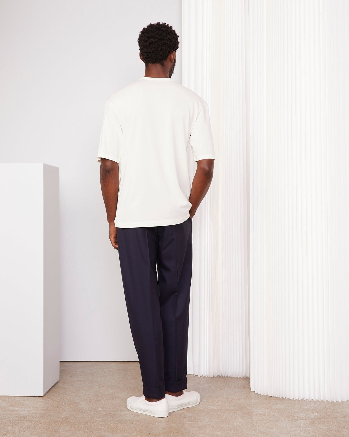 T-Shirt Benny Poche - Crème - Homme