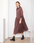 Robe Adria - Lie De Vin/Bordeaux/Écru - Femme